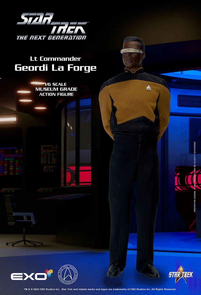 Star Trek: The Next Generation Actionfigur 1/6 Lt. Commander Geordi La Forge (Essentials Version) 28 cm Image 8
