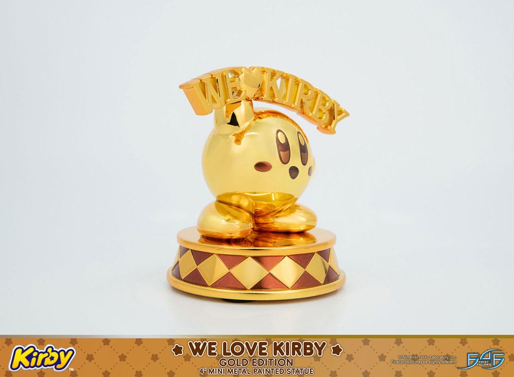 Kirby DieCast Statue We Love Kirby Gold Edition 10 cm Image 6