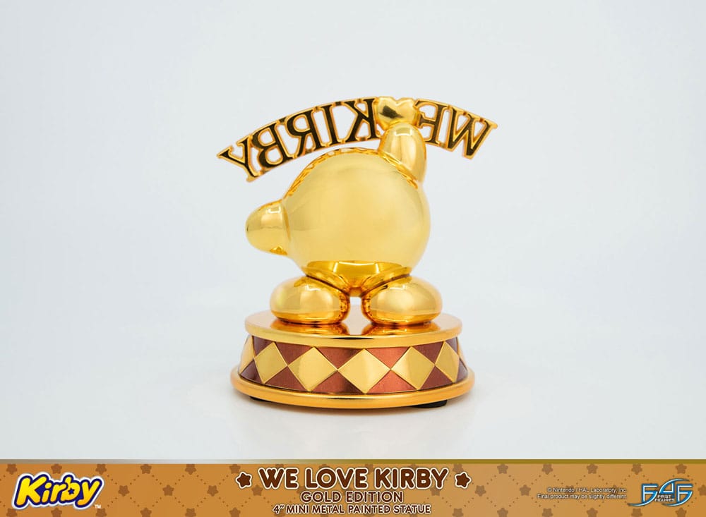 Kirby DieCast Statue We Love Kirby Gold Edition 10 cm Image 8