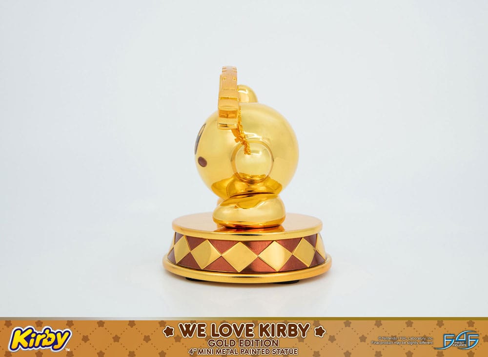 Kirby DieCast Statue We Love Kirby Gold Edition 10 cm Image 9
