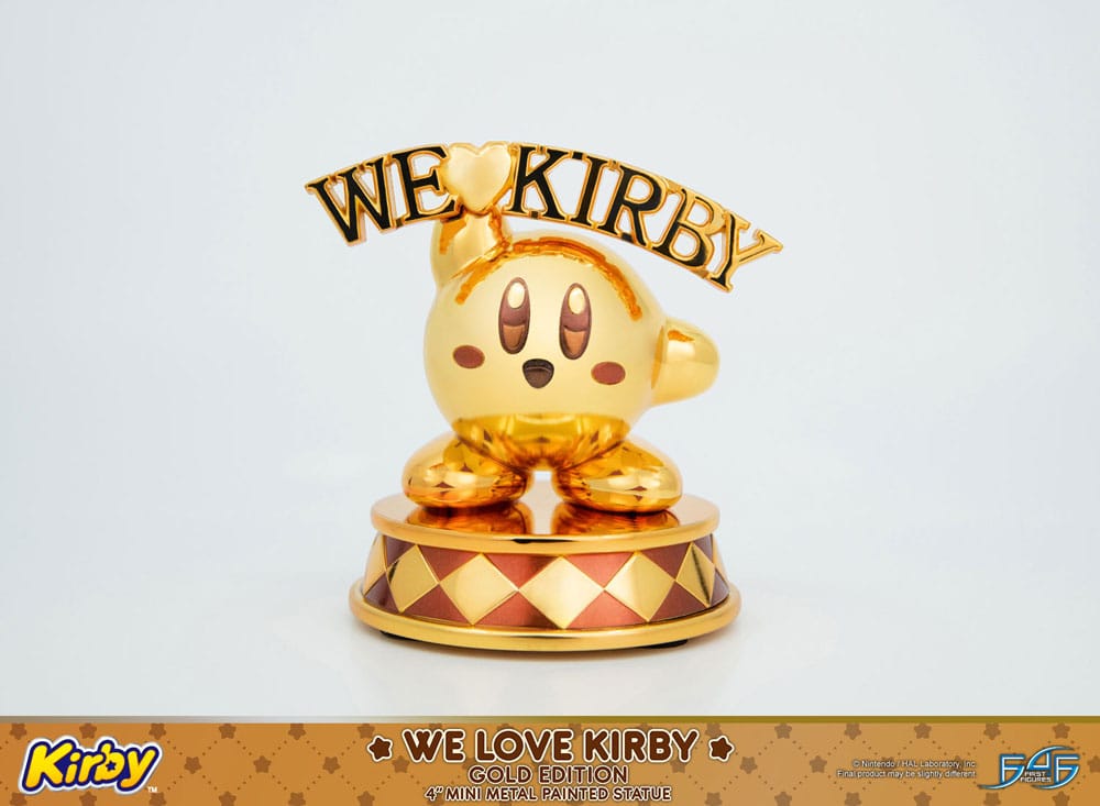 Kirby DieCast Statue We Love Kirby Gold Edition 10 cm Image 10