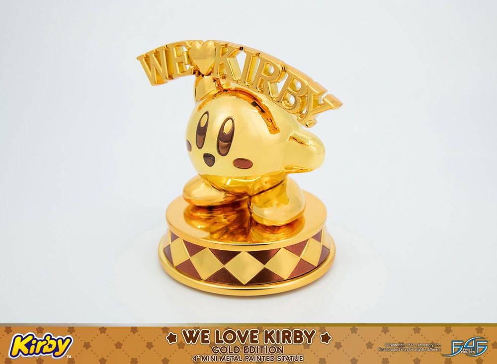 Kirby DieCast Statue We Love Kirby Gold Edition 10 cm Image 12