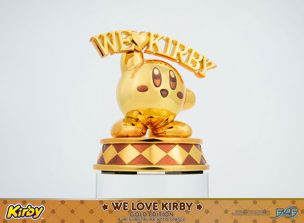 Kirby DieCast Statue We Love Kirby Gold Edition 10 cm Image 14