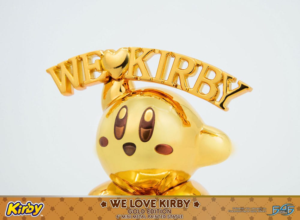 Kirby DieCast Statue We Love Kirby Gold Edition 10 cm Image 15
