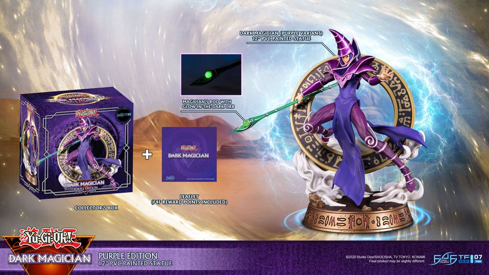 Yu-Gi-Oh! PVC Statue Dark Magician Purple Version 29 cm Image 19