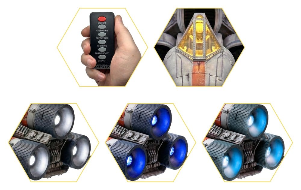 Battlestar Galactica Actionfigur mit Fahrzeug Colonial Viper Mk & Lieutenant Boomer Image 5