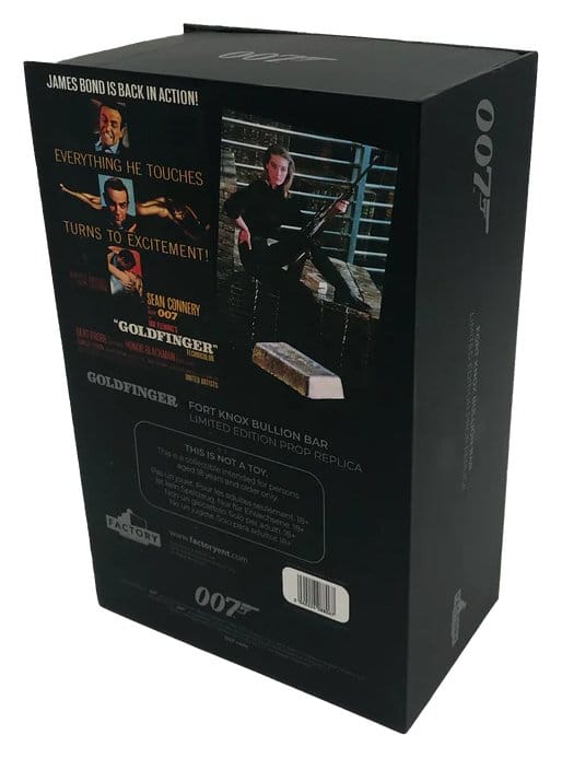 James Bond Prop Replik 1/1 Goldfinger Fort Knox Bullion Bar 25 cm Limited Edition Image 5