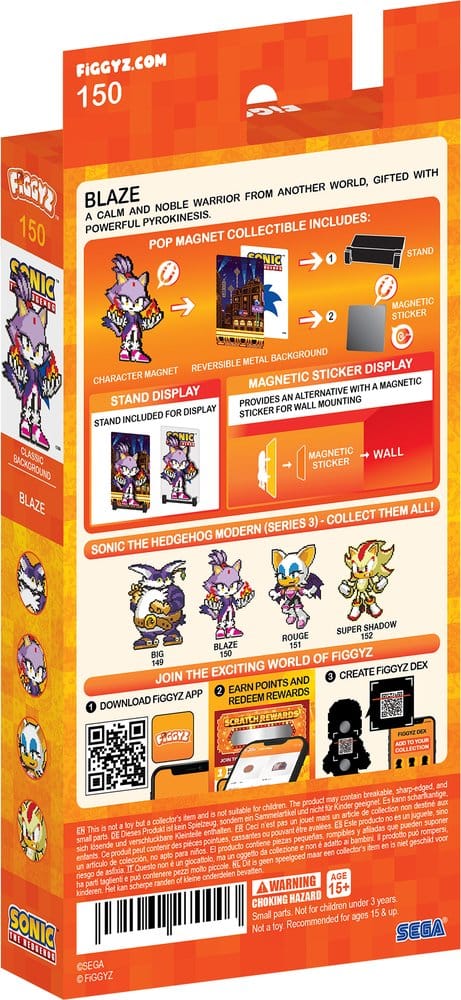 Sonic the Hedgehog (Modern) FiGGYZ Magnet-Sammelfigur Blaze the Cat 11 cm Image 3