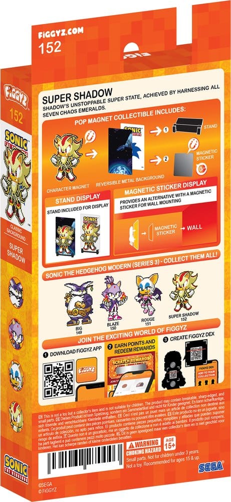 Sonic the Hedgehog (Modern) FiGGYZ Magnet-Sammelfigur Super Shadow 11 cm Image 3