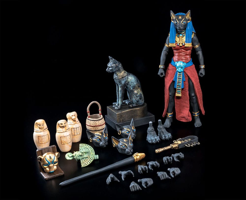 Figura Obscura Actionfigur Bastet Black & Red Image 3