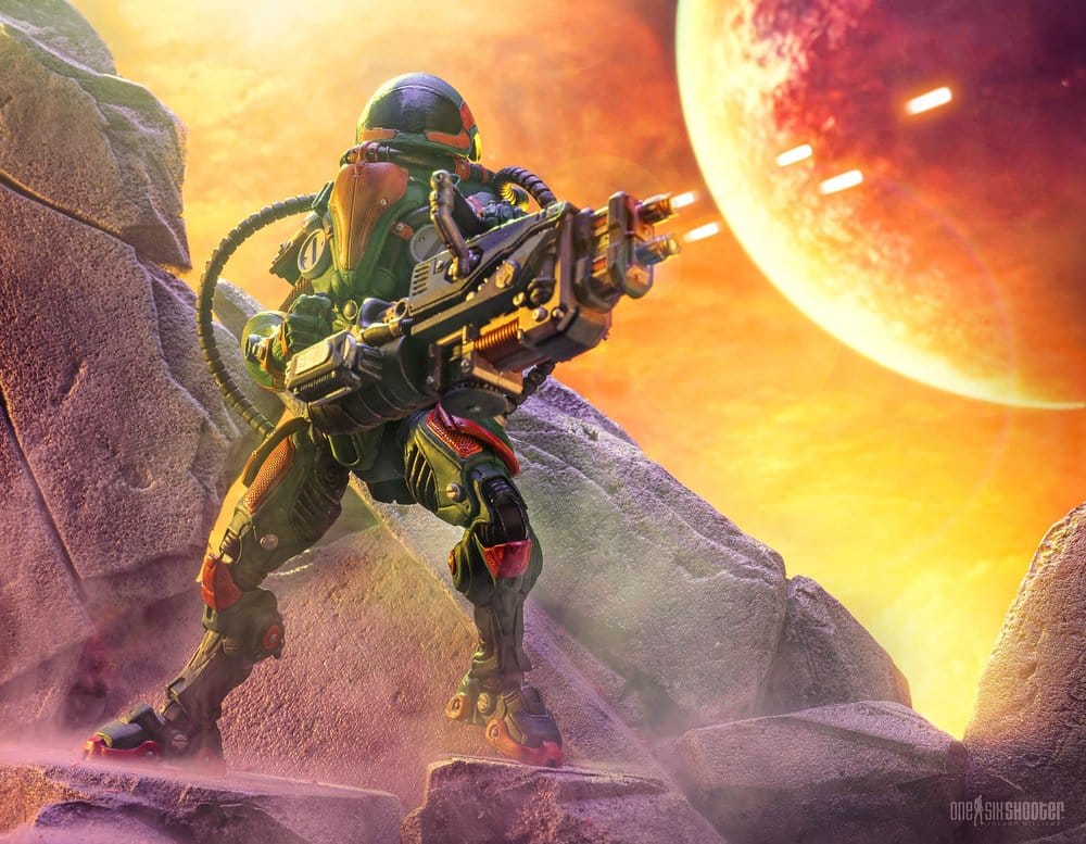Cosmic Legions Actionfigur T.U.5.C.C. Heavy Gunner Image 8