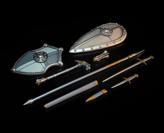 Mythic Legions: Necronominus Zubehör-Set für Actionfiguren Knights of Earthyron Weapons Pack Image
