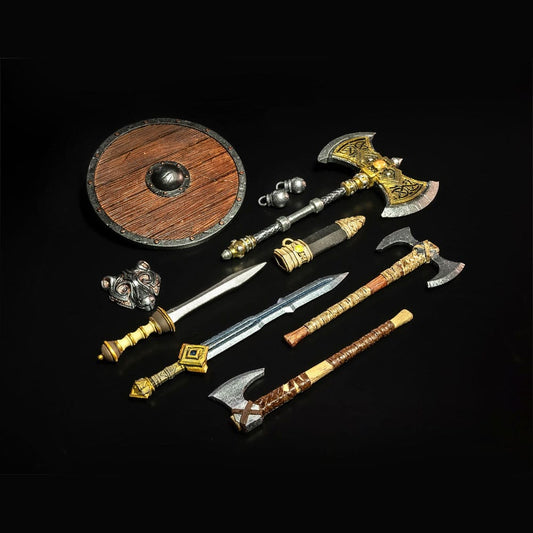 Mythic Legions: Rising Sons Zubehör-Set für Actionfiguren Barbarian Weapons Image