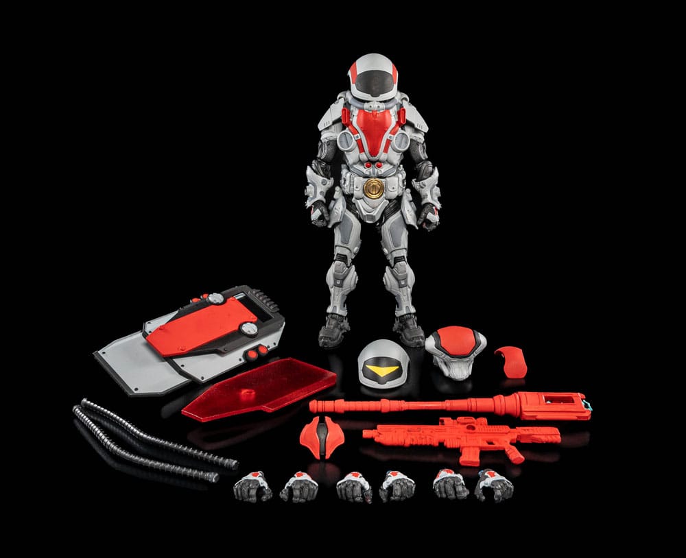 Cosmic Legions: Outpost Zaxxius Actionfigur T.U.5.C.C. Phantom Trooper Image 8