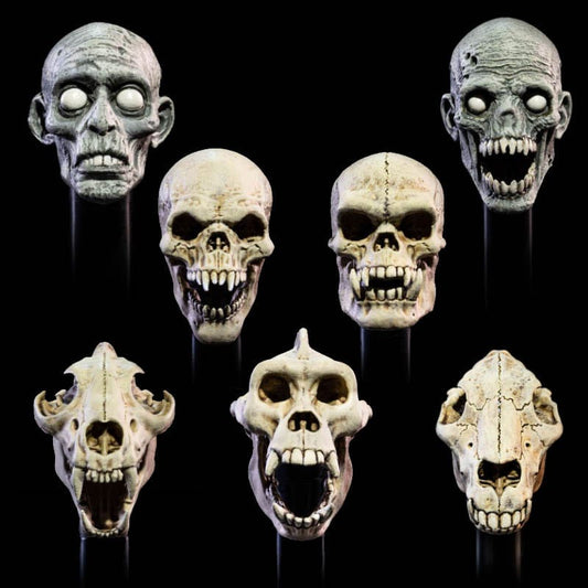 Mythic Legions: All Stars 6 Zubehör-Set für Actionfiguren Undead Heads Pack Image 1