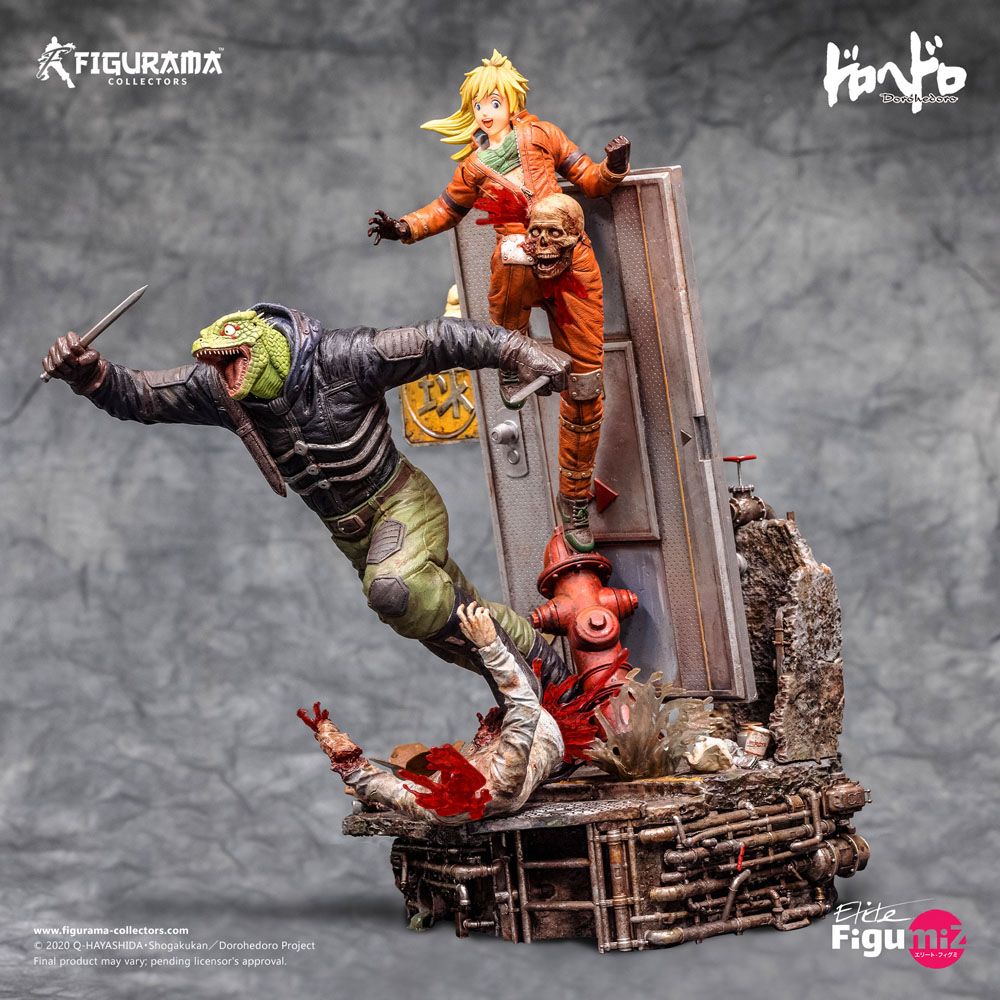 Dorohedoro Elite FigumiZ Diorama 1/8 Caiman & Nikaido 37 cm Image 8