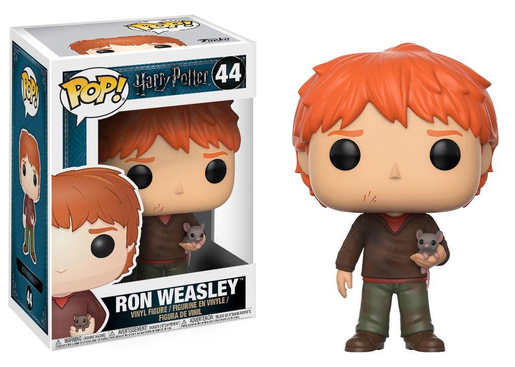 Harry Potter POP! Movies Vinyl Figur Ron Weasley with Scabbers 9 cm Image