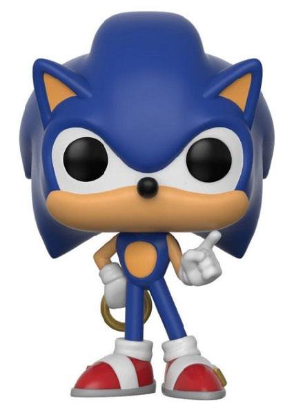 Sonic The Hedgehog POP! Games Vinyl Figur Sonic (Ring) 9 cm Image