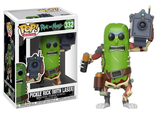 Rick and Morty POP! Animation Vinyl Figur Pickle Rick with Laser 9 cm Image