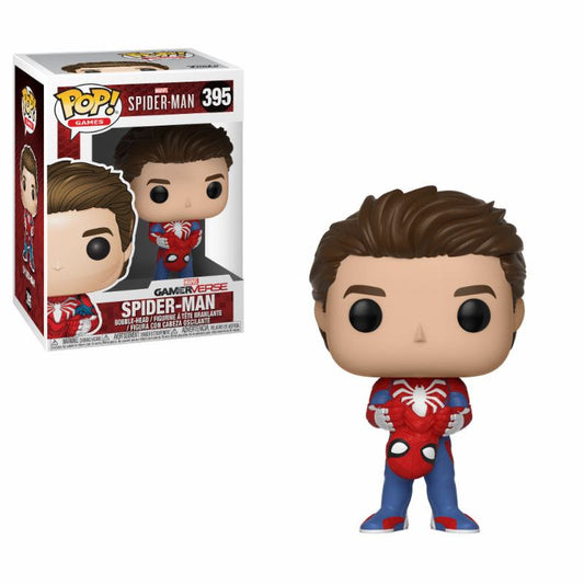 Spider-Man POP! Games Vinyl Figur Unmasked Spider-Man 9 cm Image