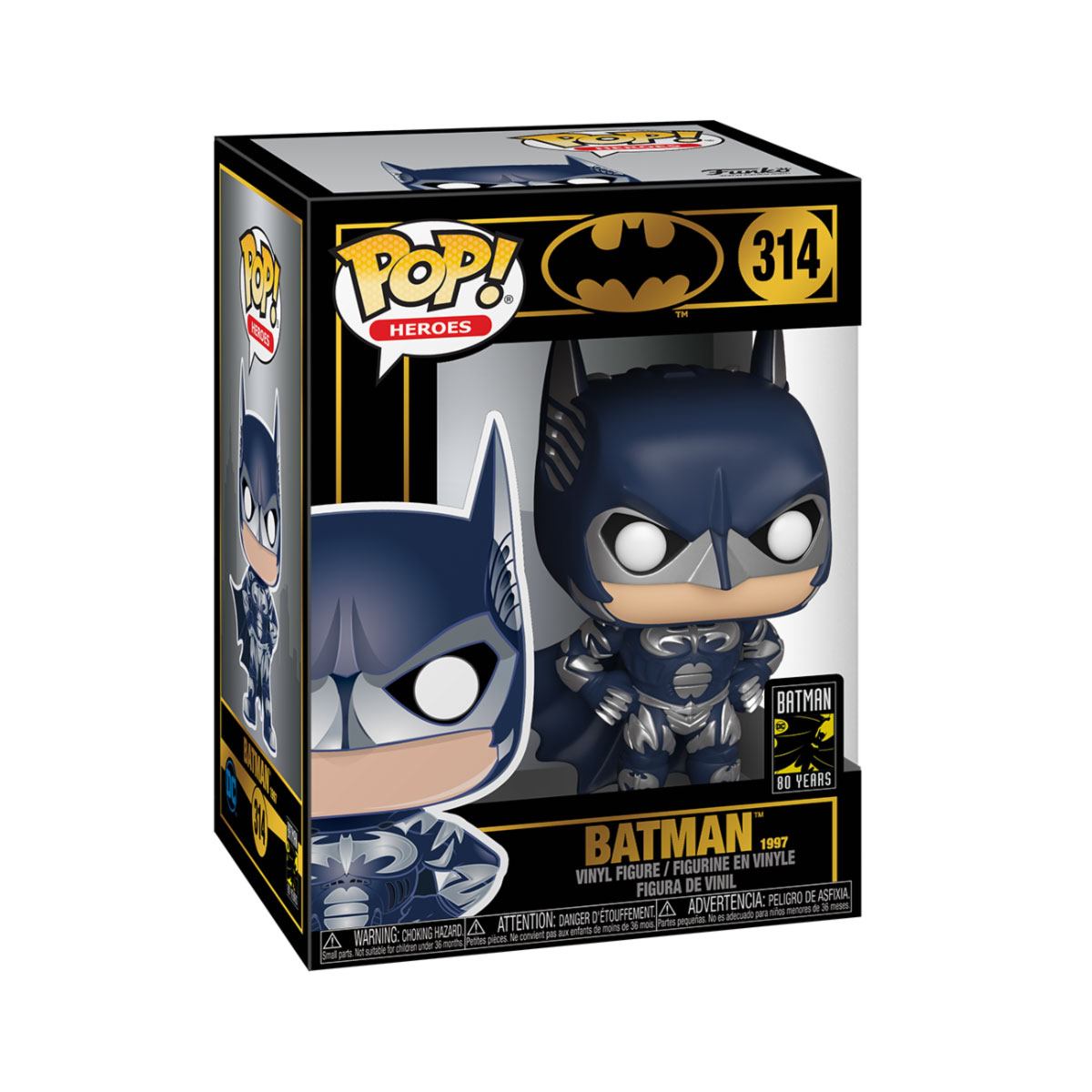 Batman 80th POP! Heroes Vinyl Figur Batman (1997) 9 cm Image 2
