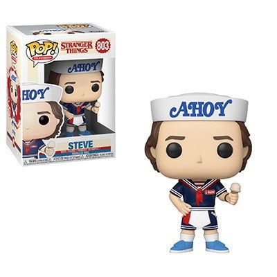 Stranger Things POP! TV Vinyl Figur Steve with Hat and Ice Cream 9 cm Image