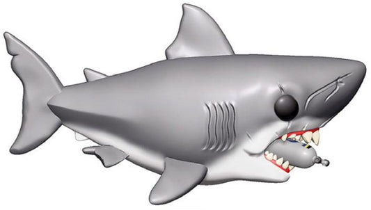 Der weiße Hai Oversized POP! Movies Vinyl Figur Jaws with Diving Tank 15 cm Image