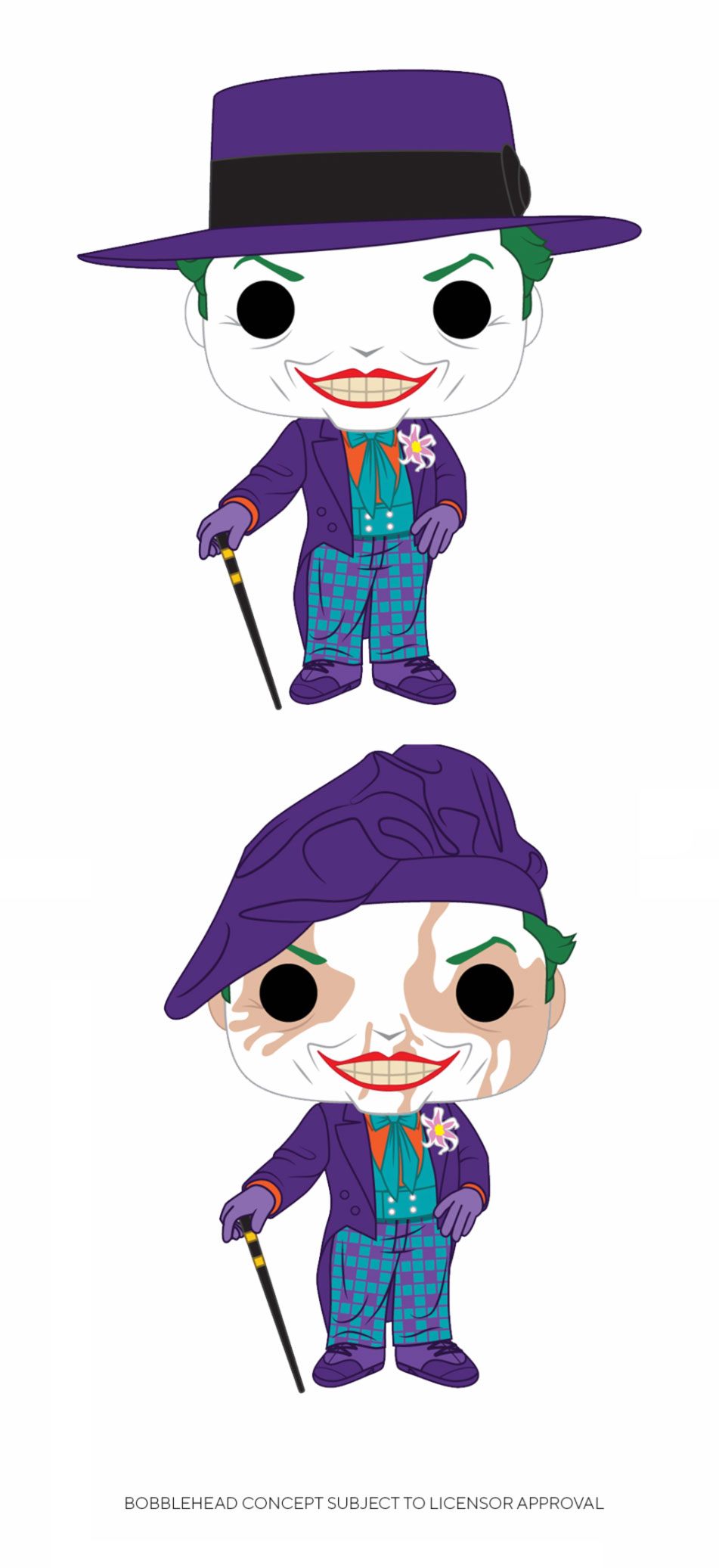 Batman 1989 POP! Heroes Vinyl Figuren Joker 9 cm Sortiment (6) Image