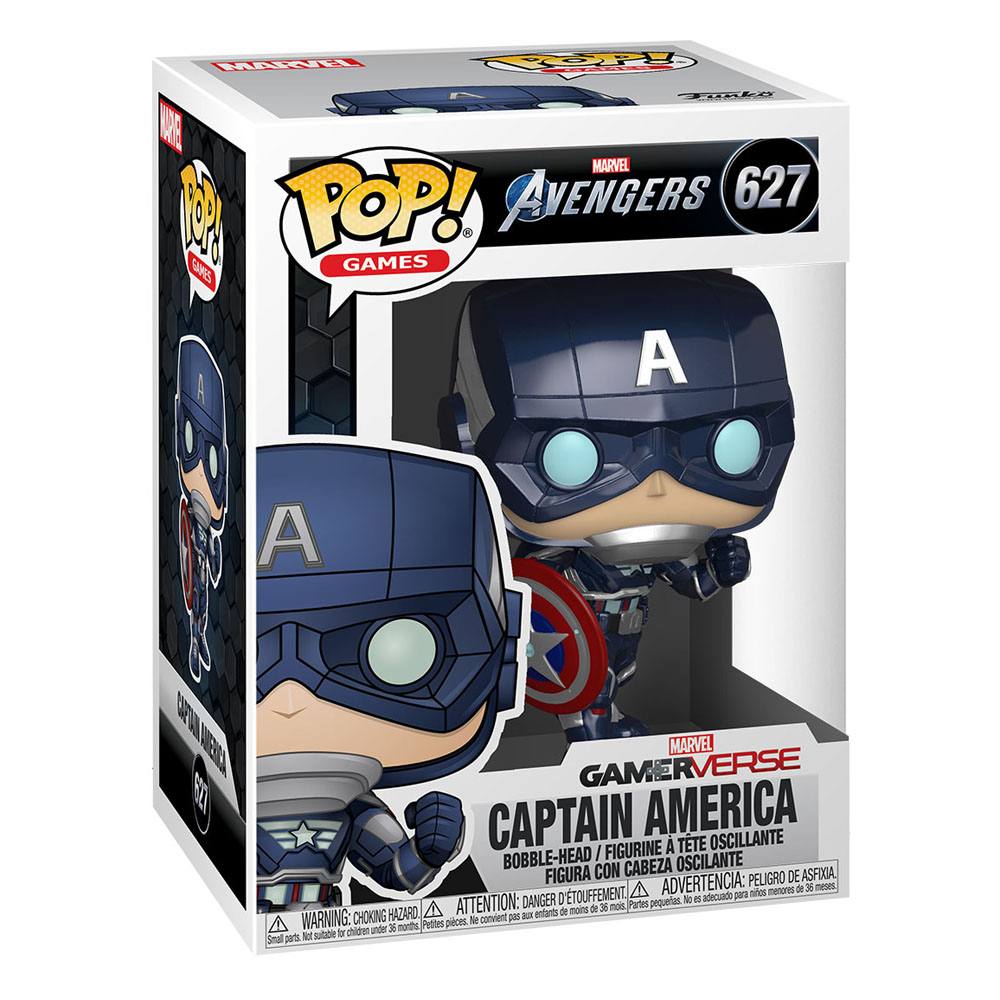 Marvel's Avengers (2020 video game) POP! Marvel Vinyl Figur Captain America 9 cm Image 2