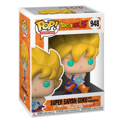 Dragon Ball Z POP! Animation Vinyl Figur SS Goku w/ Kamehameha Wave 9 cm Image 2
