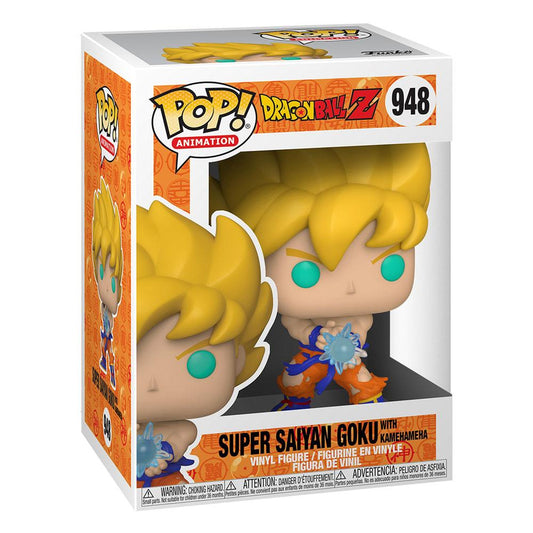 Dragon Ball Z POP! Animation Vinyl Figur SS Goku w/ Kamehameha Wave 9 cm Image 2