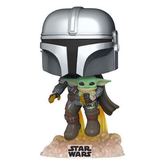 Star Wars The Mandalorian POP! TV Vinyl Figur Mando Flying w/ Jet Pack 9 cm Image 1