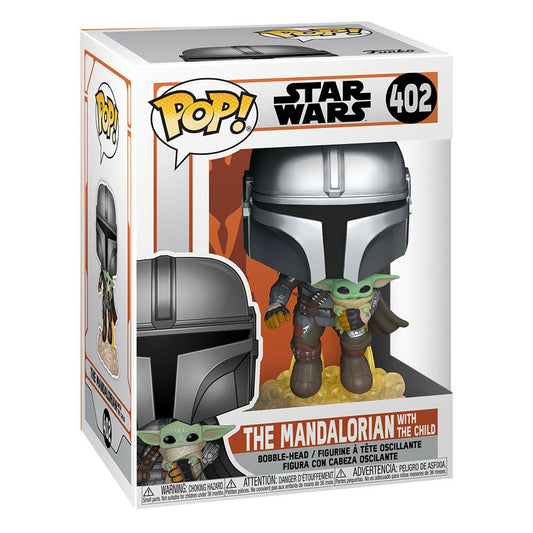 Star Wars The Mandalorian POP! TV Vinyl Figur Mando Flying w/ Jet Pack 9 cm Image 2