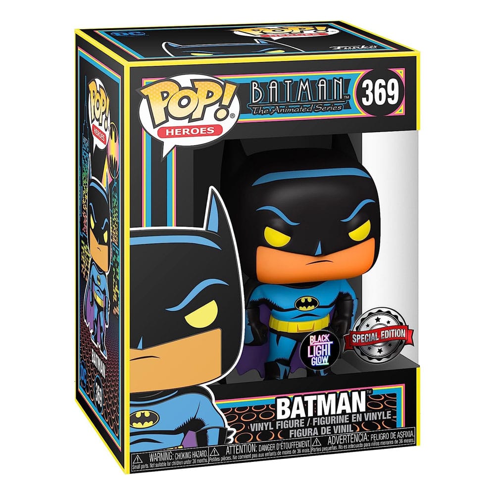 DC Comics POP! Heroes Vinyl Figur Batman(Black Light) 9 cm Image 2