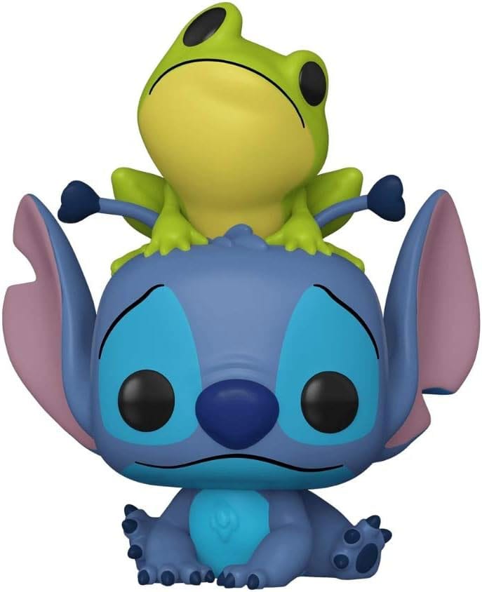 Lilo & Stitch POP! Vinyl Figur Stitch w/Frog 9 cm Image