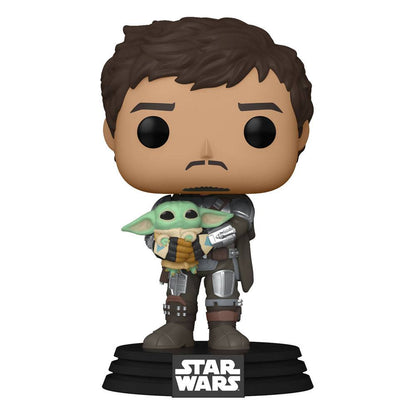 Star Wars The Mandalorian POP! TV Vinyl Figur The Mandalorian & Grogu 9 cm Image 1