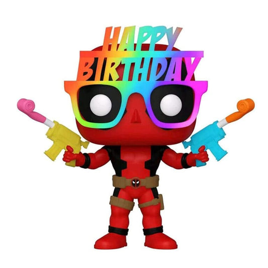 Deadpool POP! Marvel Vinyl Figur 30th Birthday Glasses Deadpool 9 cm Image