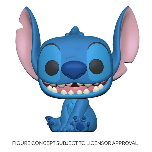 Lilo & Stitch POP! Disney Vinyl Figur Smiling Seated Stitch 9 cm Image