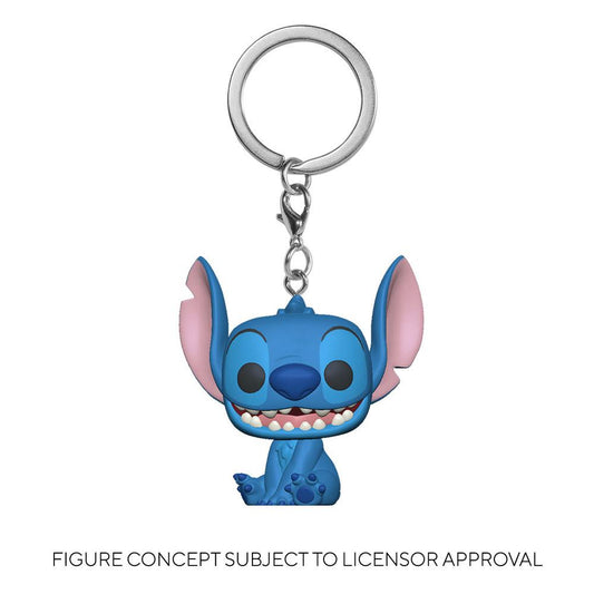 Lilo & Stitch Pocket POP! Vinyl Schlüsselanhänger 4 cm Stitch Display (12) Image