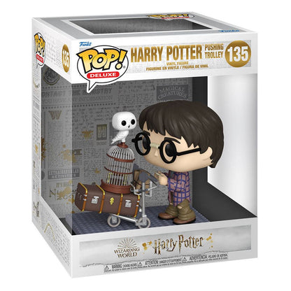 Harry Potter POP! Deluxe Vinyl Figur Harry Pushing Trolley 9 cm Image 2