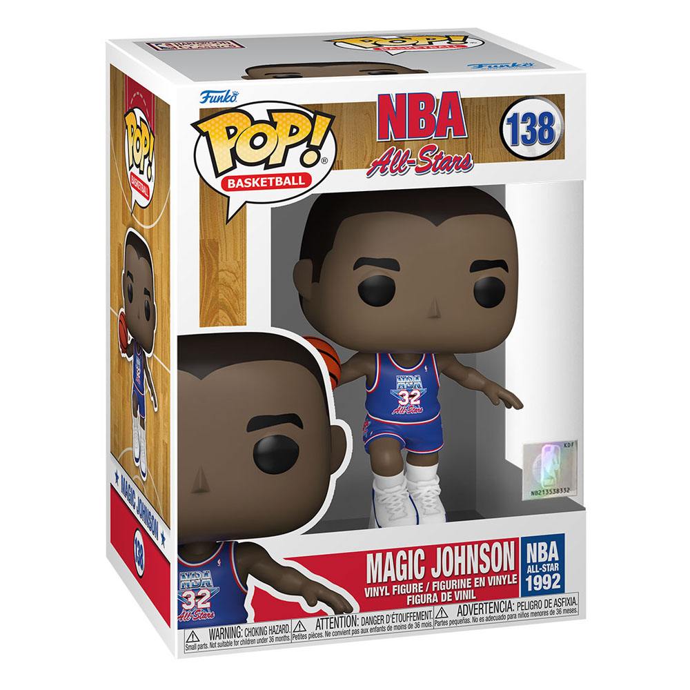 NBA Legends POP! Basketball Vinyl Figur Magic Johnson (Blue All Star Uni 1991) 9 cm Image 2