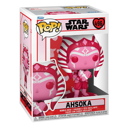 Star Wars Valentines POP! Star Wars Vinyl Figur Ahsoka 9 cm Image 2