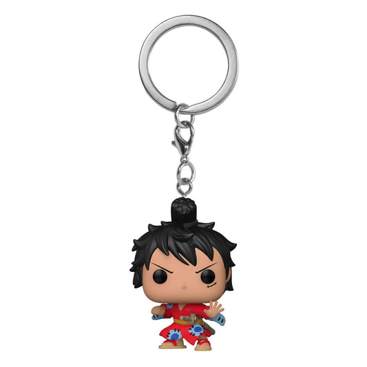 One Piece POP! Vinyl Schlüsselanhänger 4 cm Luffy in Kimono Display (12) Image 1