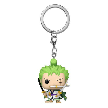 One Piece POP! Vinyl Schlüsselanhänger 4 cm Roronoa Zoro Display (12) Image 1