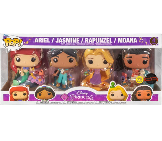 Disney POP! Movies Vinyl Figuren 4er-Pack Ultimate Princess (GW) 9 cm Image 2