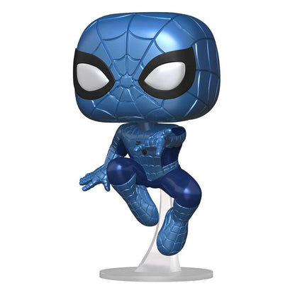 Marvel Make a Wish 2022 POP! Marvel Vinyl Figur Spider-Man (Metallic) 9 cm Image 1