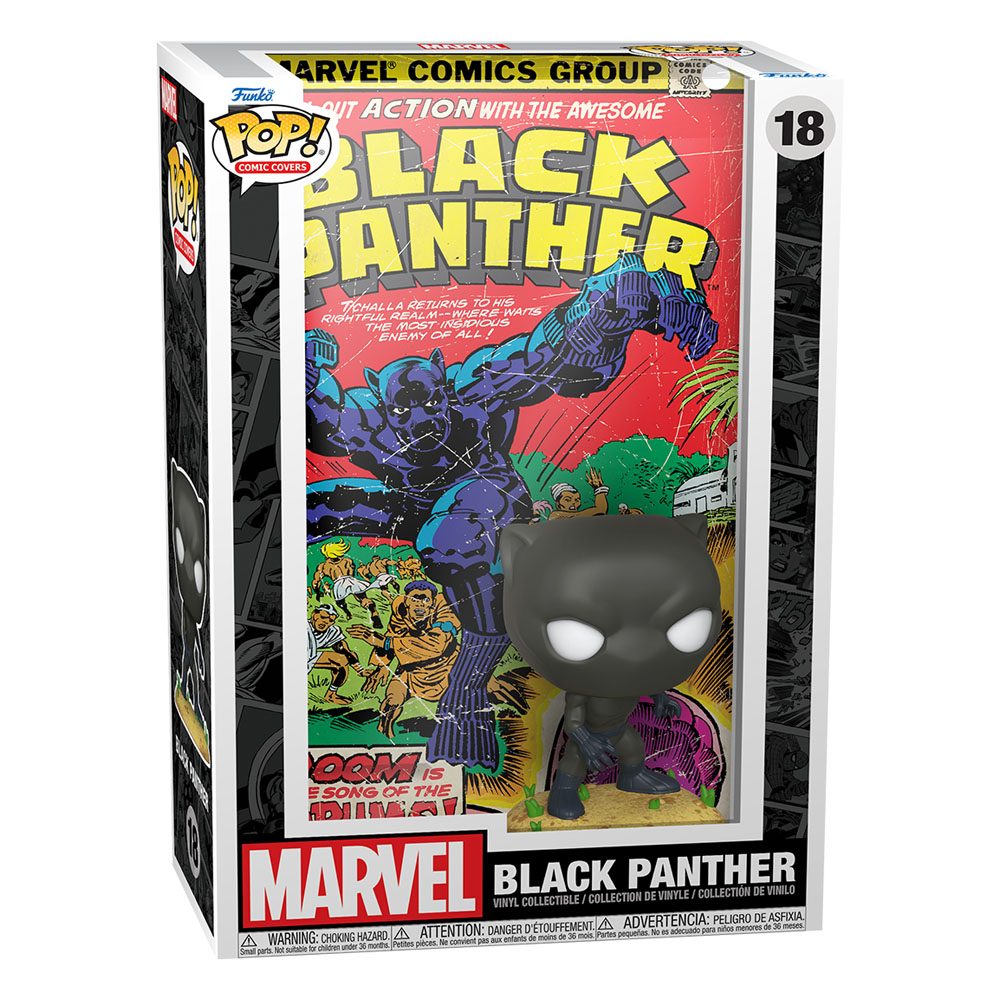Marvel POP! Comic Cover Vinyl Figur Black Panther 9 cm Image 2
