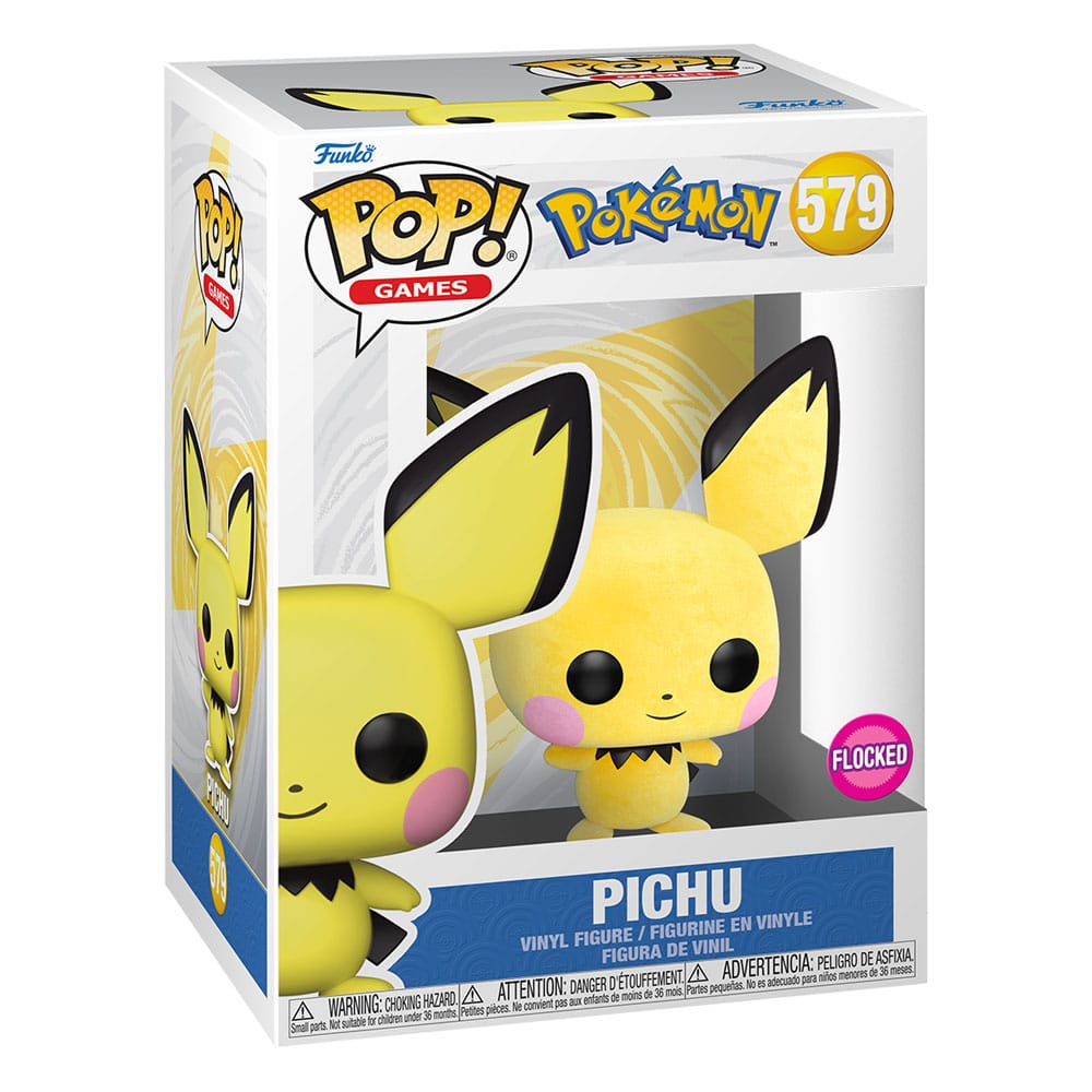 Pokémon POP! Games Vinyl Figur Flocked Pichu *Exclusive Version* 9 cm Image 2