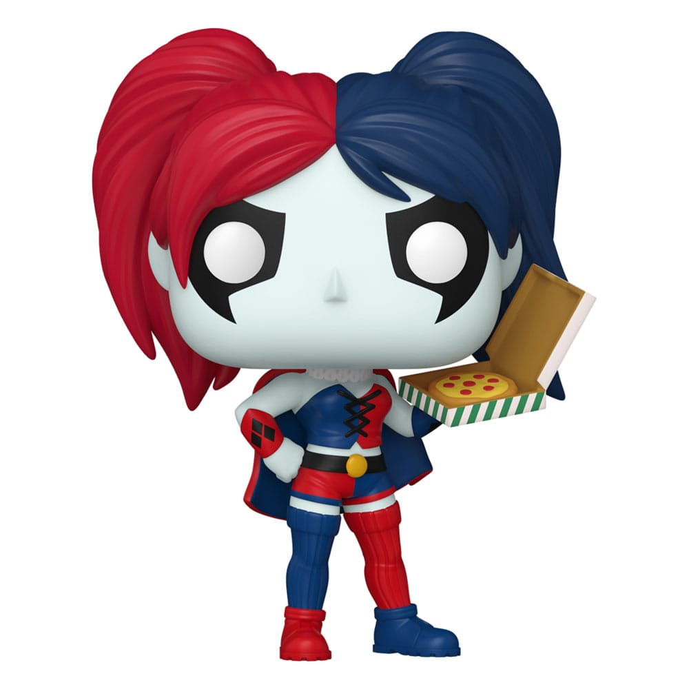 DC Comics: Harley Quinn Takeover POP! Heroes Vinyl Figur Harley with Pizza 9 cm Image 1