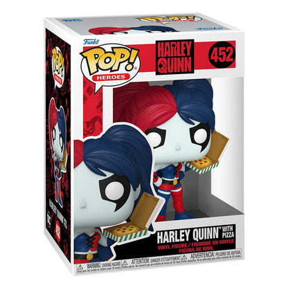 DC Comics: Harley Quinn Takeover POP! Heroes Vinyl Figur Harley with Pizza 9 cm Image 2